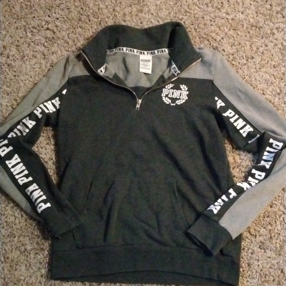 Victoria Secret PINK quarter zip sweatshirt size XS
